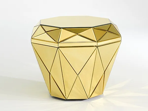 DEM GOLD POUF Beistelltisch/Hocker von DEKNUDT