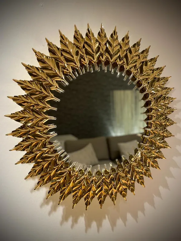 KARE Spiegel "Leaves gold"