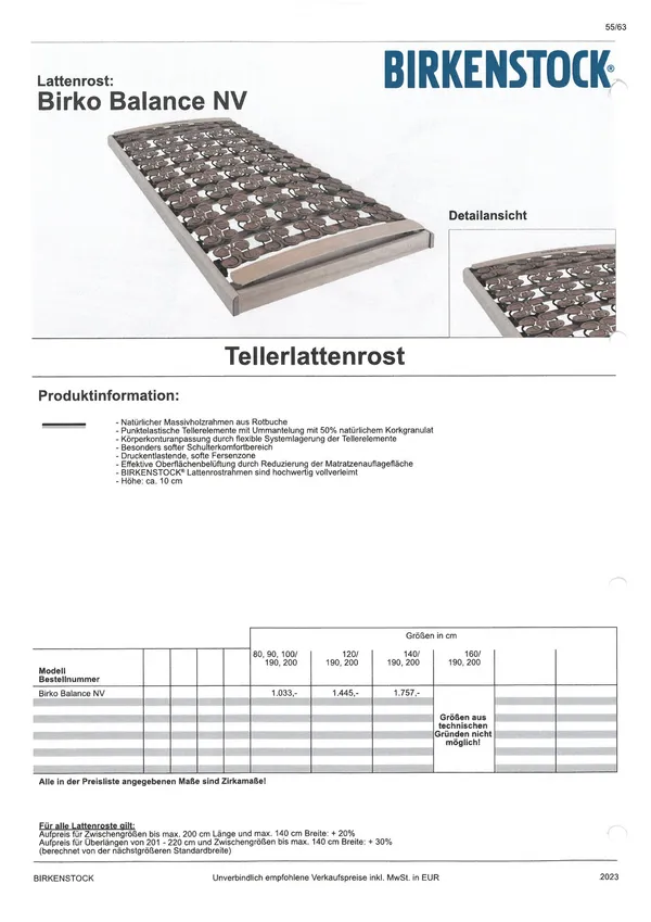 Tellerlattenrost